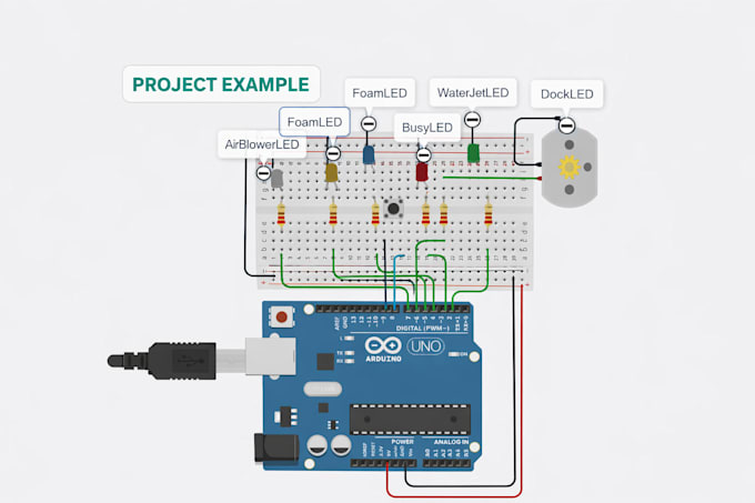 design and simulate arduino electronics circuits in tinkercad with code