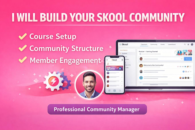 skool community setup skool setup skool community manager online community so