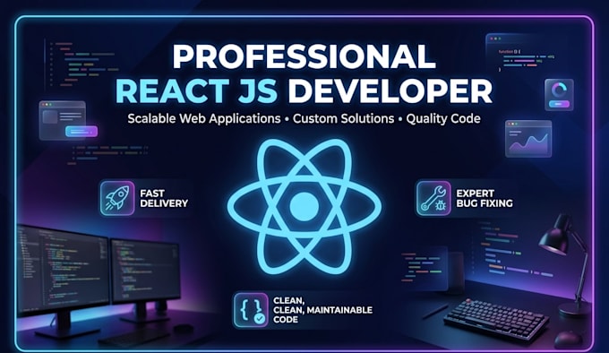 fix your react js bugs, errors and frontend issues as a react expert