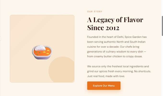 create a modern landing page for your small business