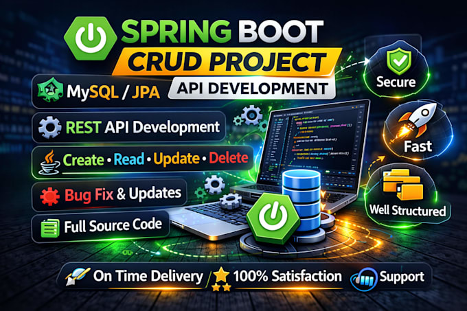 develop spring boot crud api with mysql jpa hibernate