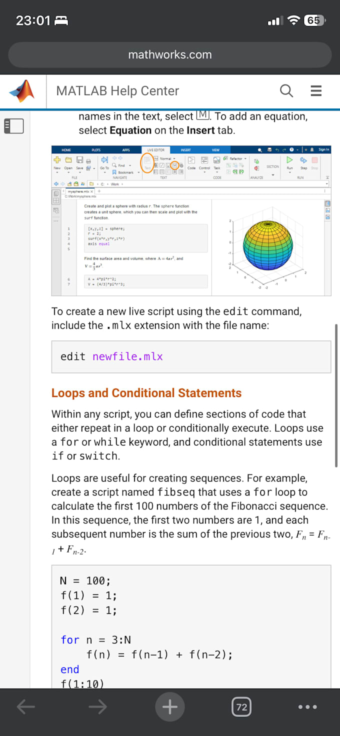 handle matlab programming and data analysis