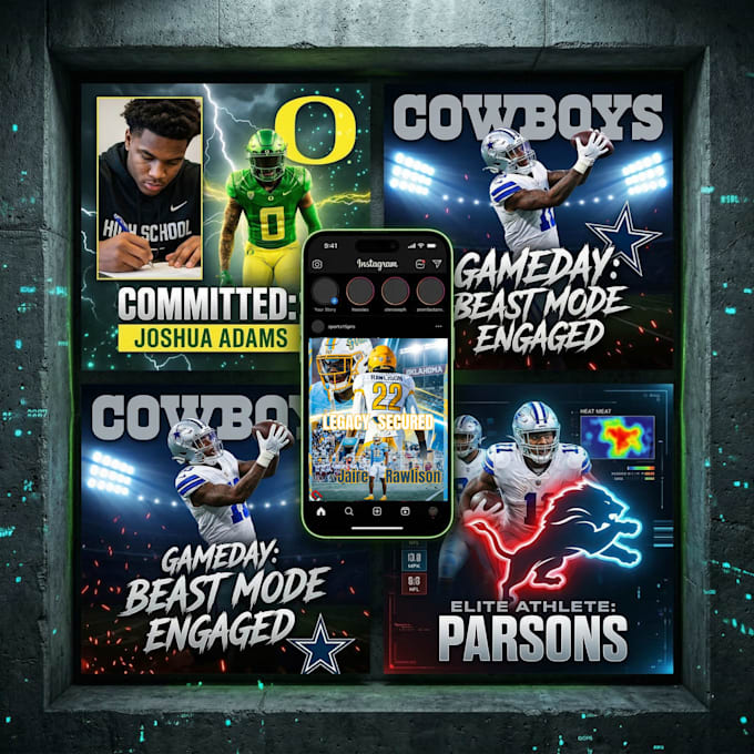 be your sports social media manager and content creator