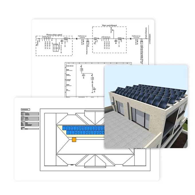 design solar pv systems and electrical plans