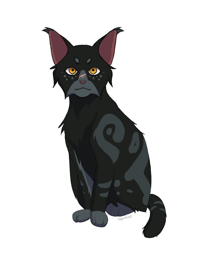 draw a custom cat commission or warrior cat oc