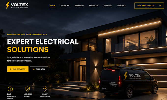 design a wordpress website for plumbing handyman, cleaning, electrician