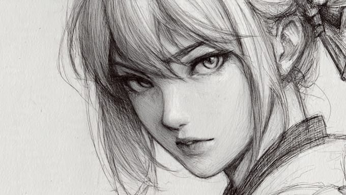 sketch you anime sketch art