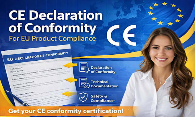 create ce declaration of conformity document for eu product compliance