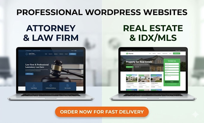 design a modern wordpress website for real estate or law firm website