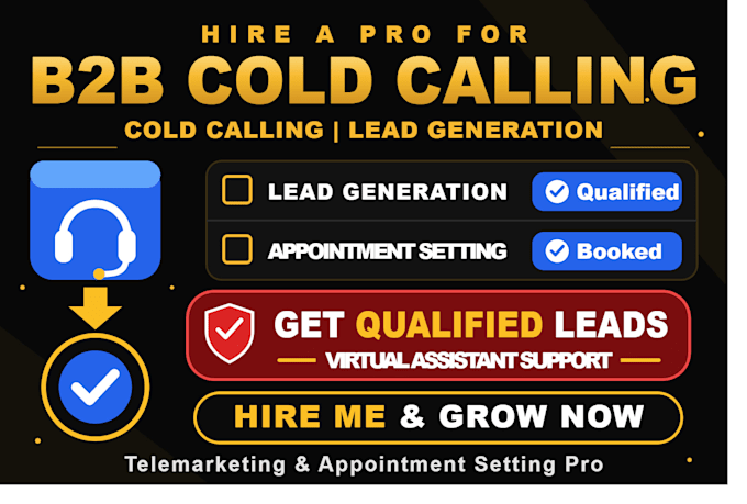 do telemarketing, cold calling, b2b lead generation and appointment setting