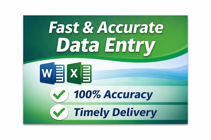 do accurate data entry