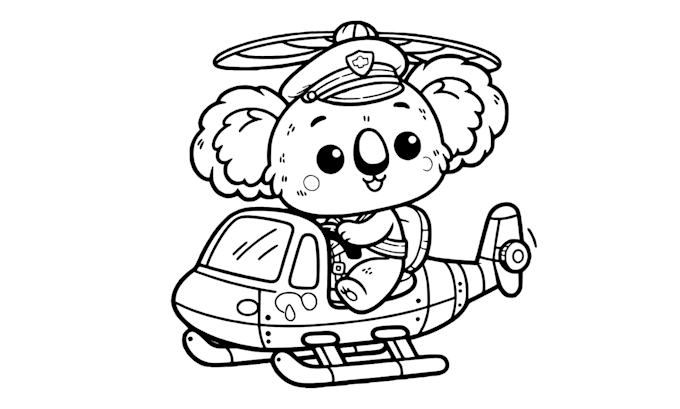 draw coloring book pages for kids
