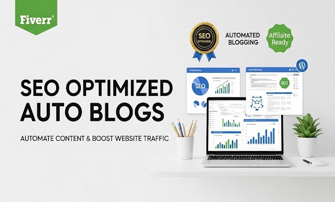 create seo optimized auto blogs, affiliate posts and boost website traffic store