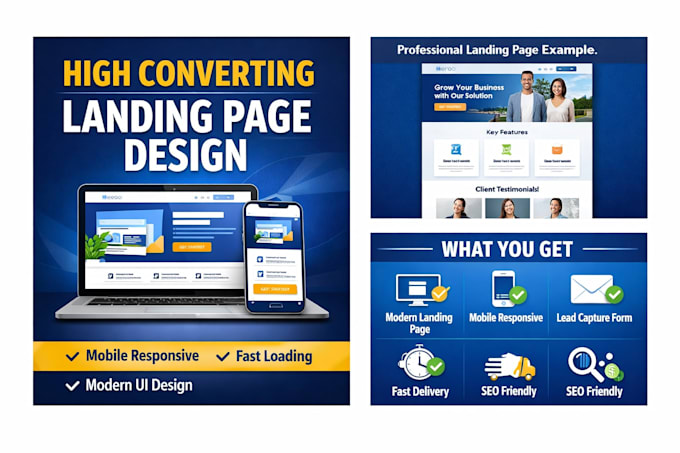 build a professional landing page