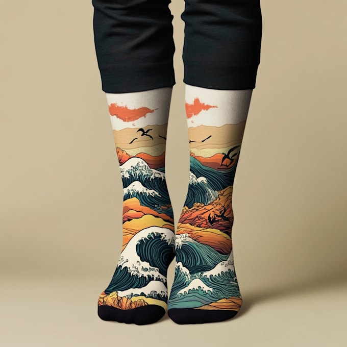 design custom and unique socks design