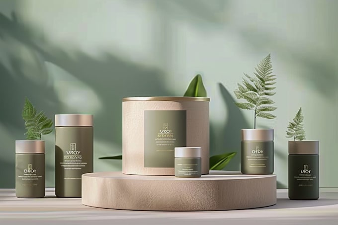 do product packaging design with  mockups