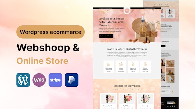 build wordpress business webshop and ecommerce store using woocommerce
