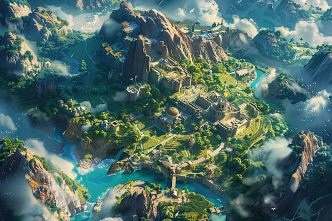 draw fantasy map, landscape design, rpg map dndart