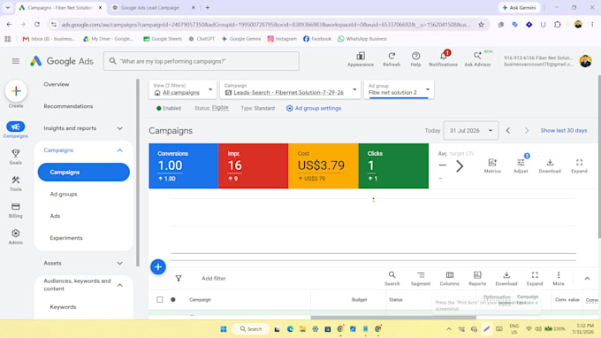 setup, optimize and manage your google ads PPC campaigns