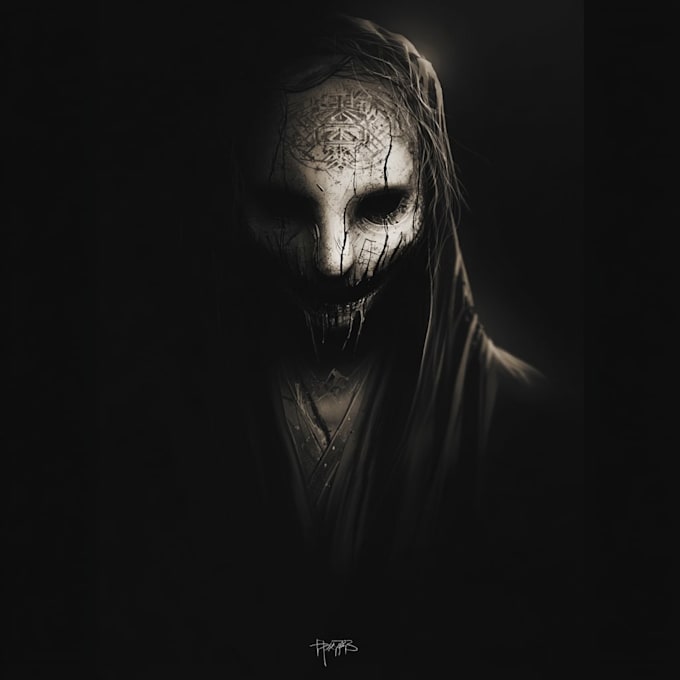 draw dark art and monsters