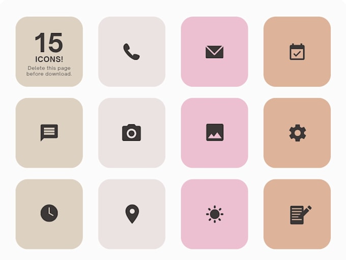 design professional custom icon sets for app web