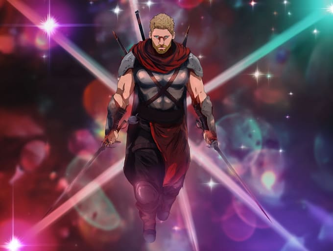 create professional dnd cleric or divine healer character illustration