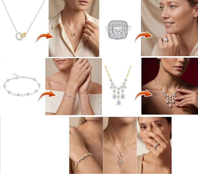 create high quality jewelry model photos