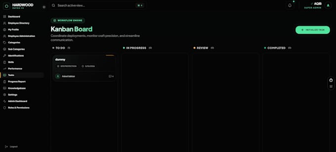 build premium role based admin panels CRM dashboards and saas web apps