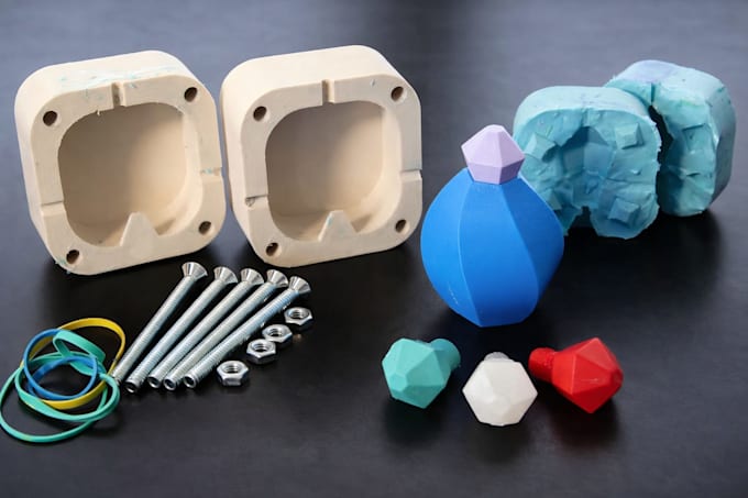 do mold design, silicon, sand, slip casting for 3d printing