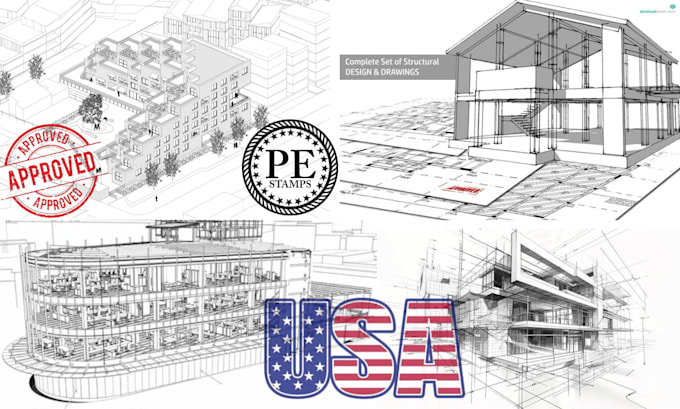 draw and stamp architectural plan, site plan, utah, texas as a licensed engineer