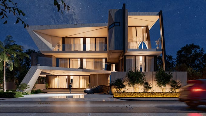 create stunning 3d interior and exterior design, building with d5 render, corona