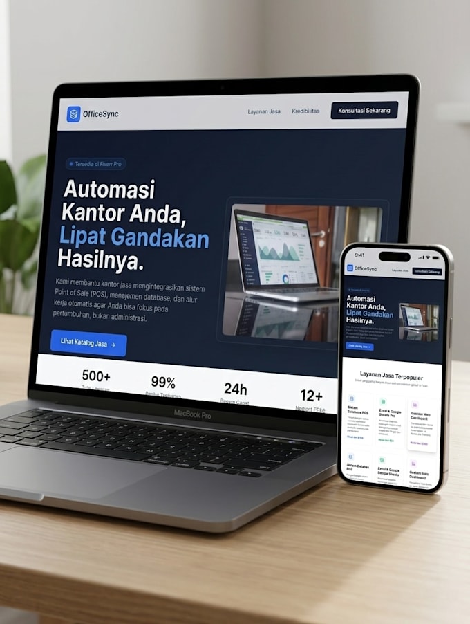 create a modern responsive landing page