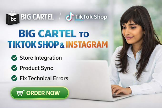 big cartel to tiktok shop instagram sync  fix technical errors