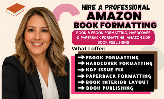 do book formatting, kdp book publishing, paper back, kindle ebook formatting