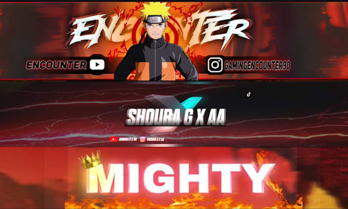 design a professional youtube banner and gaming header