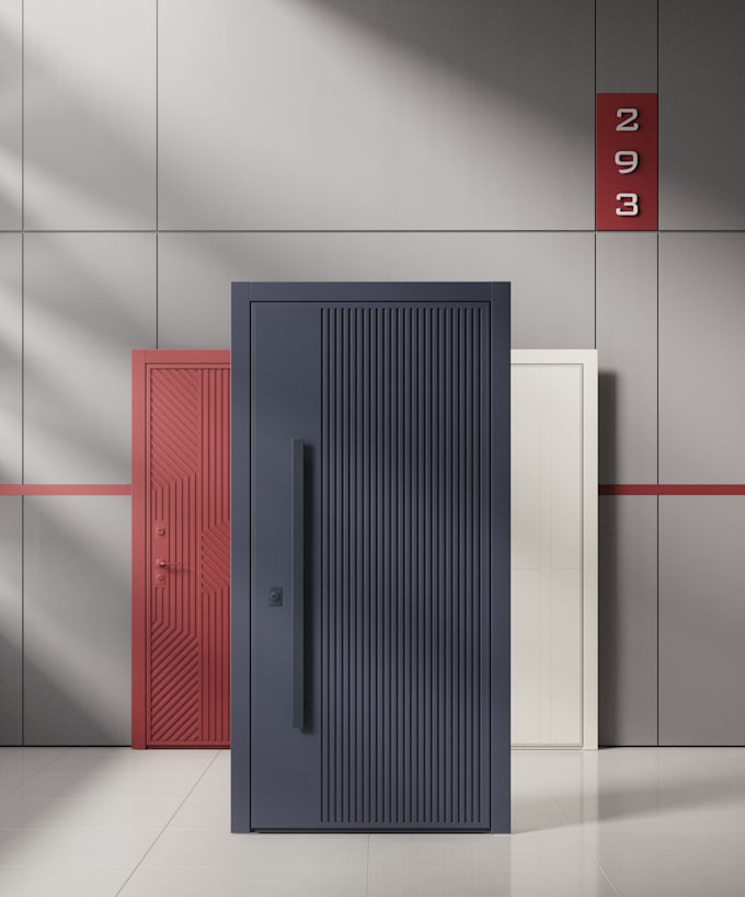 door 3d modeling and rendering ads