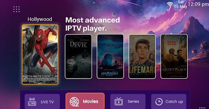 build custom iptv player app, video streaming app, vod app, android, IOS samsung