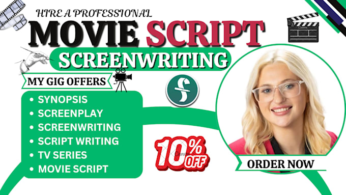 write a professional movie script, screenplay, or TV series pilot