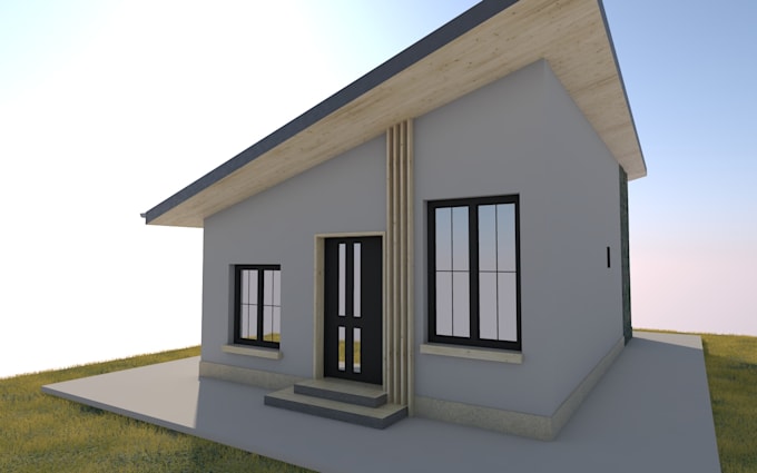create realistic exterior render for your house