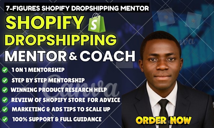 be your beginner shopify dropshipping coach ecommerce coach dropshipping mentor