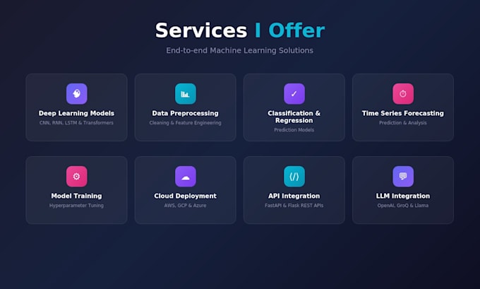 do machine learning, deep learning, and ai model training in python