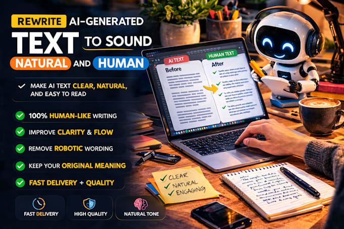 rewrite ai generated text to sound natural and human