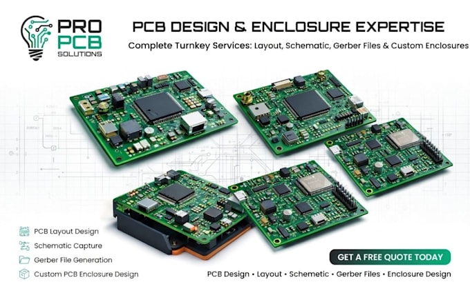 do pcb design layout schematic gerber files pcb enclosure design