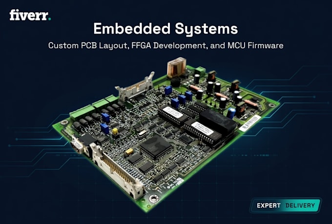 design embedded systems, custom pcb layout, fpga development, and mcu firmware