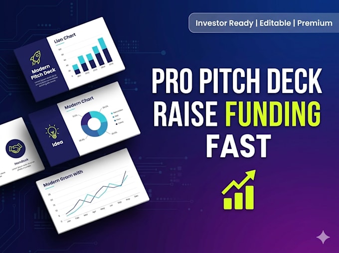 design modernn fundrising investor pitch deck for startups