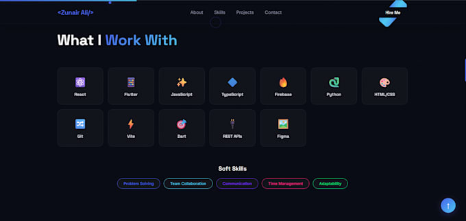 build a stunning or creative portfolio website in react