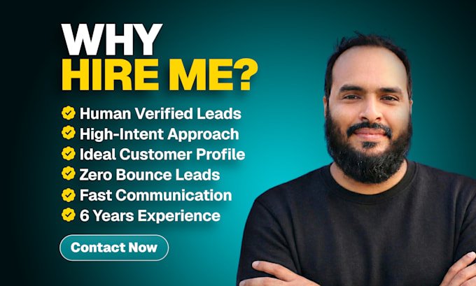 build human verified ideal custom b2b email leads for outbound sales