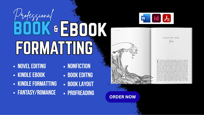 do book formatting, kindle book editing, book editing and paperback formatting