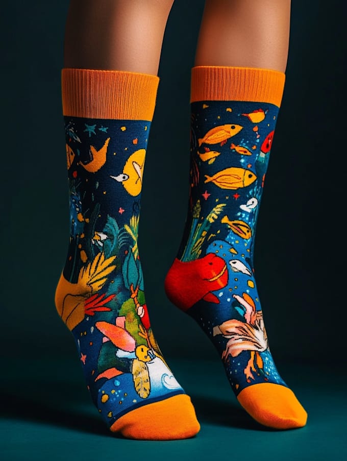 design custom and unique socks design