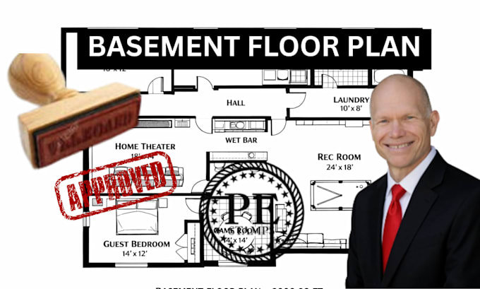 do full permit structural plan, basement plan, floor plan, elevation for USA
